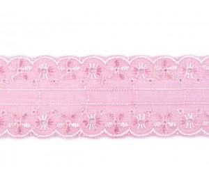 Madeira Spitzenborte 45mm - rosa oder hellblau Broderie